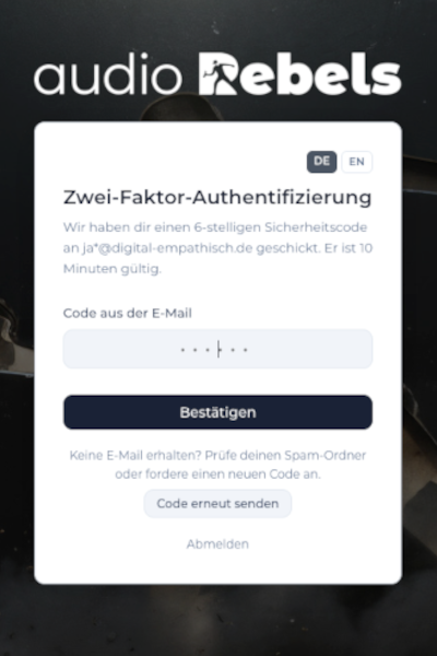 2FA für individuelle Unternehmensportale 2FA für individuelle Unternehmensportale